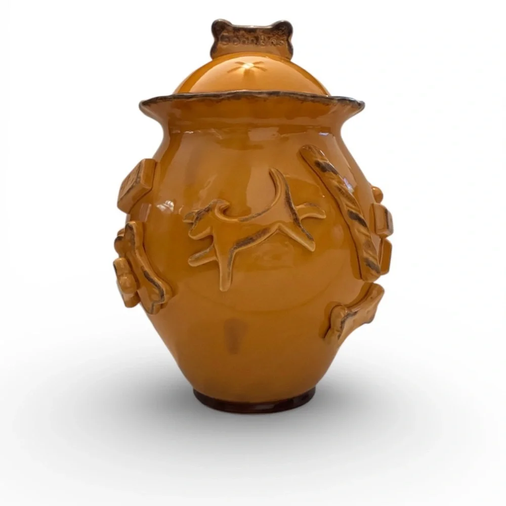Carmel Ceramica Dog Treat Jar